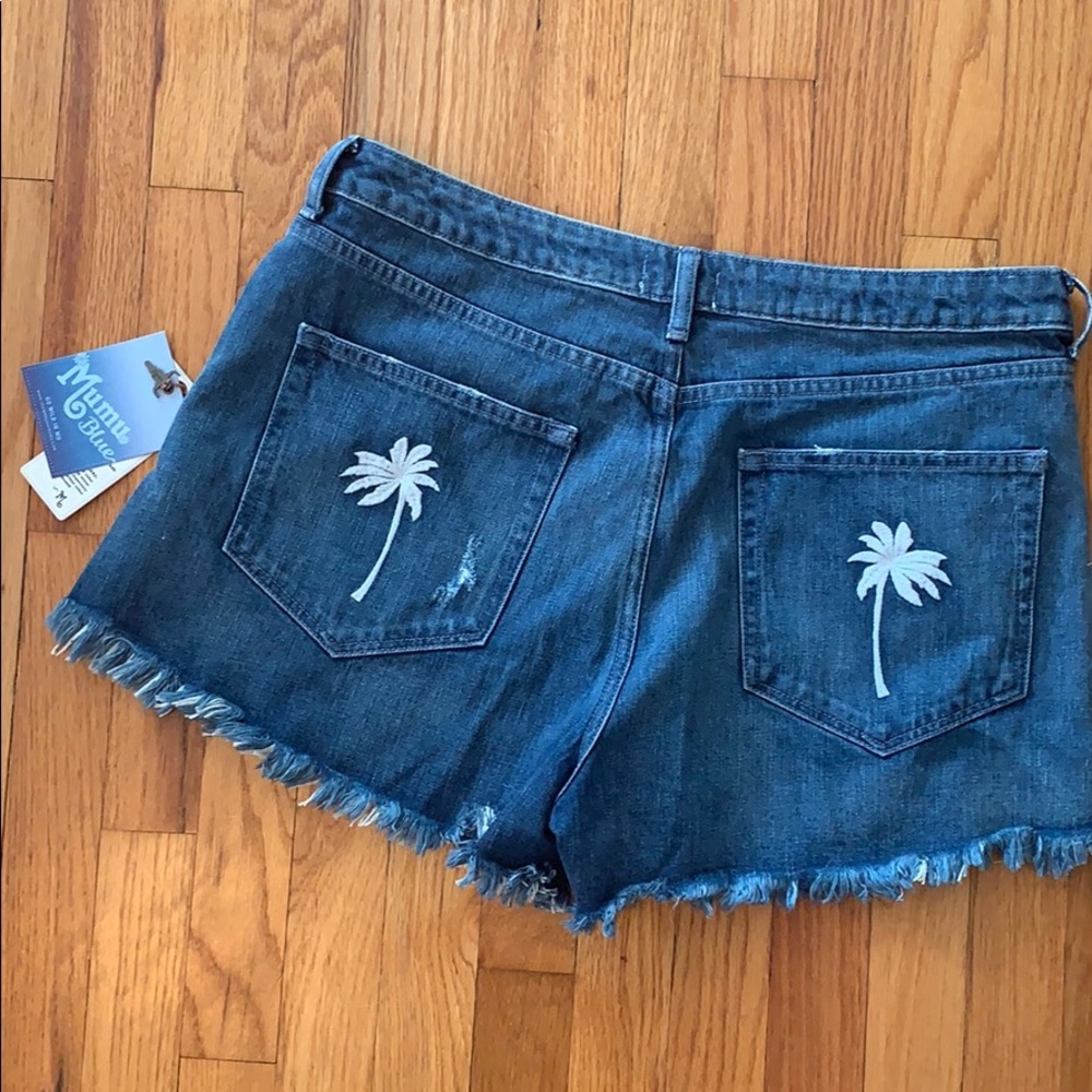 NWT Show Me Your Mumu Houston Jean Shorts Size 32 - Picture 4 of 10